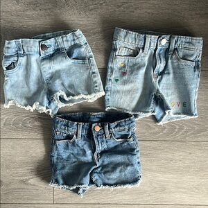 Stylish Kids Denim Shorts Set